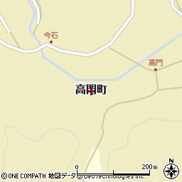 広島県庄原市高門町周辺の地図