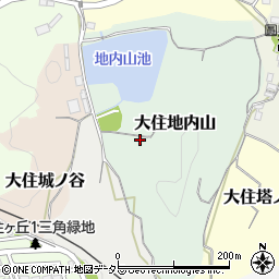 京都府京田辺市大住地内山35周辺の地図