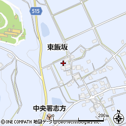兵庫県加古川市志方町東飯坂258周辺の地図