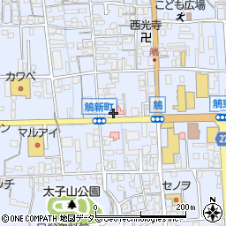 龍田牛乳店周辺の地図