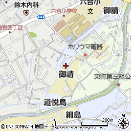 静岡県島田市御請1044周辺の地図