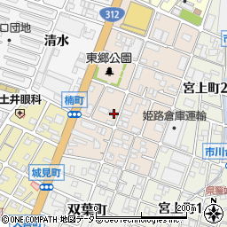 兵庫県姫路市楠町74周辺の地図