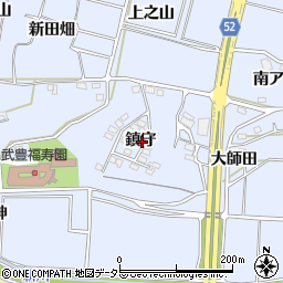 愛知県知多郡武豊町東大高鎮守周辺の地図