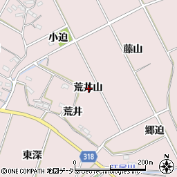 愛知県西尾市吉良町駮馬荒井山周辺の地図
