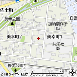 愛知県豊川市美幸町周辺の地図