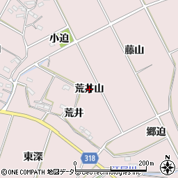 愛知県西尾市吉良町駮馬（荒井山）周辺の地図