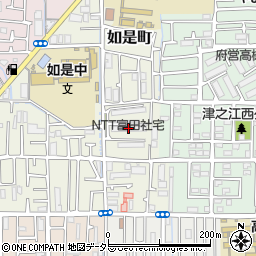 ＮＴＴ富田社宅周辺の地図