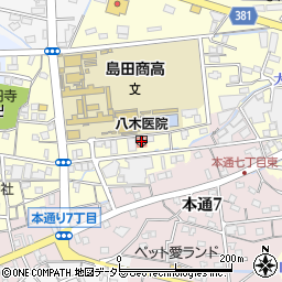 八木医院周辺の地図