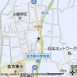 兵庫県加古川市志方町細工所575周辺の地図