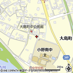 兵庫県小野市大島町613周辺の地図