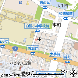 兵庫県姫路市本町65周辺の地図