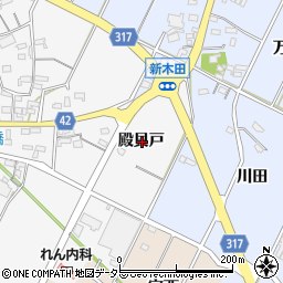 愛知県西尾市吉良町木田殿貝戸周辺の地図