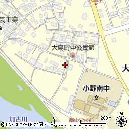兵庫県小野市大島町638周辺の地図