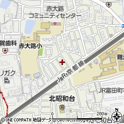 大阪府高槻市富田丘町42周辺の地図