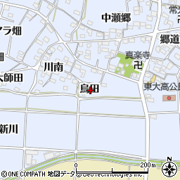 愛知県知多郡武豊町東大高烏田周辺の地図