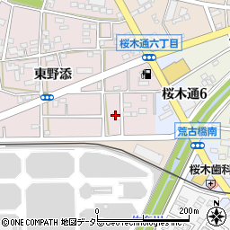 愛知県豊川市本野町東野添103-6周辺の地図