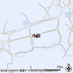 岡山県赤磐市小原周辺の地図