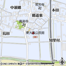 愛知県知多郡武豊町東大高長田周辺の地図