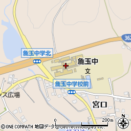 浜松市立麁玉中学校周辺の地図