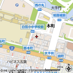 兵庫県姫路市本町73-2周辺の地図