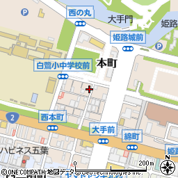 兵庫県姫路市本町80-3周辺の地図
