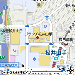 イオリカフェ 松井山手店周辺の地図