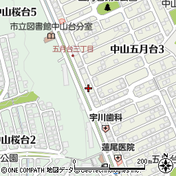 兵庫県宝塚市中山五月台3丁目7周辺の地図