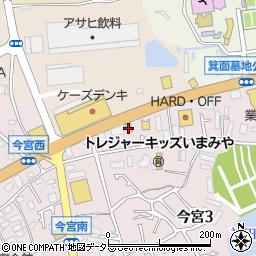 丸亀製麺 箕面店周辺の地図