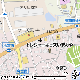 丸亀製麺箕面店周辺の地図
