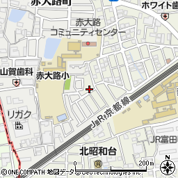 大阪府高槻市富田丘町41周辺の地図
