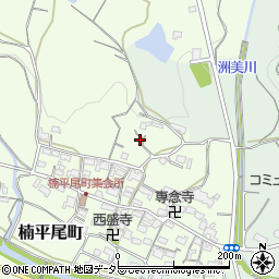 三重県亀山市楠平尾町周辺の地図