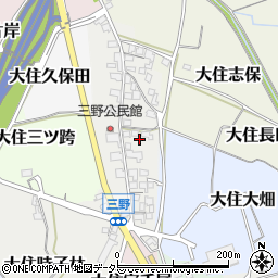 京都府京田辺市大住三野41周辺の地図