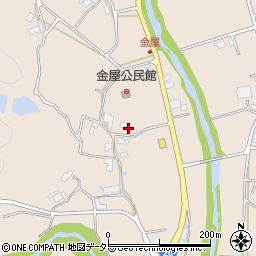 兵庫県三木市細川町金屋384周辺の地図