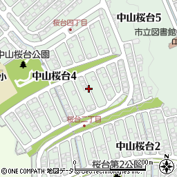 兵庫県宝塚市中山桜台周辺の地図