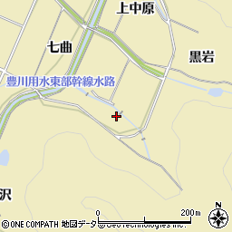 愛知県豊橋市石巻萩平町愛宕沢周辺の地図