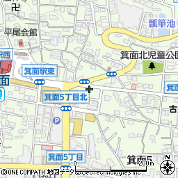 訪問医療マッサージＫＥｉＲＯＷ　箕面駅前ステーション周辺の地図