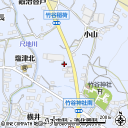 愛知県蒲郡市竹谷町井ノ上周辺の地図