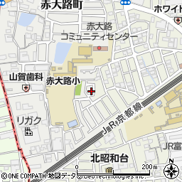 大阪府高槻市赤大路町7周辺の地図