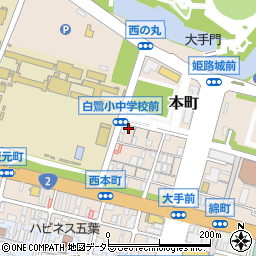 ザ・パーク姫路城前駐車場周辺の地図