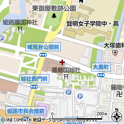 リパーク姫路郵便局駐車場周辺の地図
