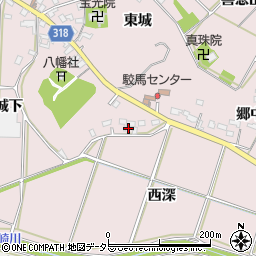 愛知県西尾市吉良町駮馬城山67周辺の地図