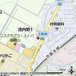 吉野家 枚方渚内野店周辺の地図