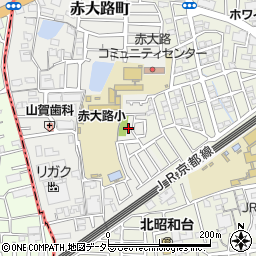 大阪府高槻市赤大路町8周辺の地図