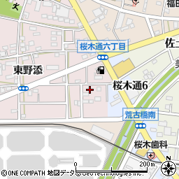 愛知県豊川市本野町東野添106-2周辺の地図