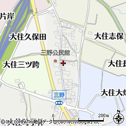 京都府京田辺市大住三野42-1周辺の地図