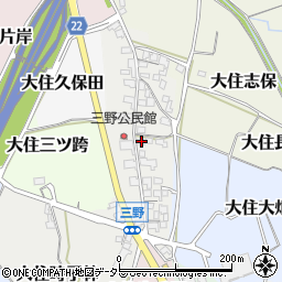 京都府京田辺市大住三野42-1周辺の地図