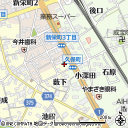 愛知県豊川市久保町川上周辺の地図