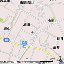 愛知県西尾市吉良町駮馬浦山19周辺の地図