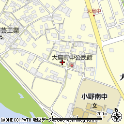 兵庫県小野市大島町644周辺の地図