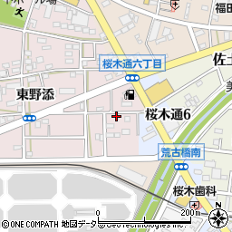 愛知県豊川市本野町東野添106-4周辺の地図